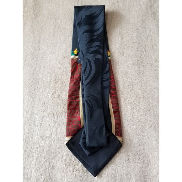 Looney Tunes Mania 1996 Christmas Tasmanian Devil Men's Tie Polyester Vintage - Picture 7 of 12
